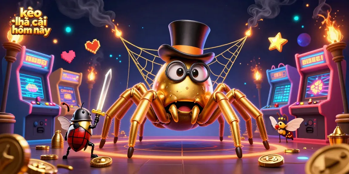 Engage with kèo nhà cái hôm nay through a vibrant 3D casino-themed illustration featuring unique characters and dynamic gaming elements.