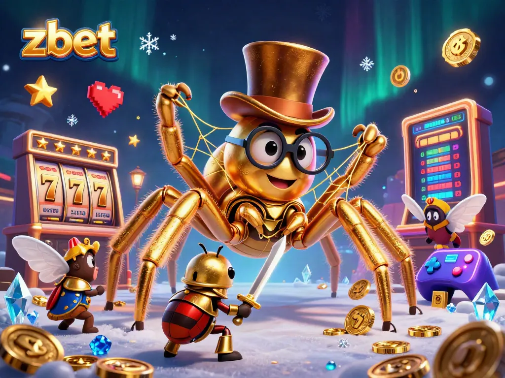 Zbet presents an engaging scene with gaming characters in a vibrant casino setting.