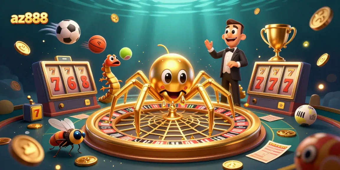 Bet on az888 with excitement as characters engage in a thrilling roulette wheel scene.